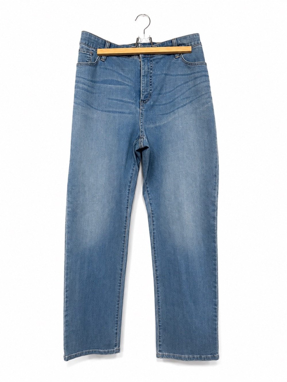 St. John's Bay Classic Straight-Leg Jeans in Medium Blue